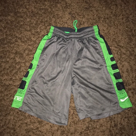 green nike elite shorts